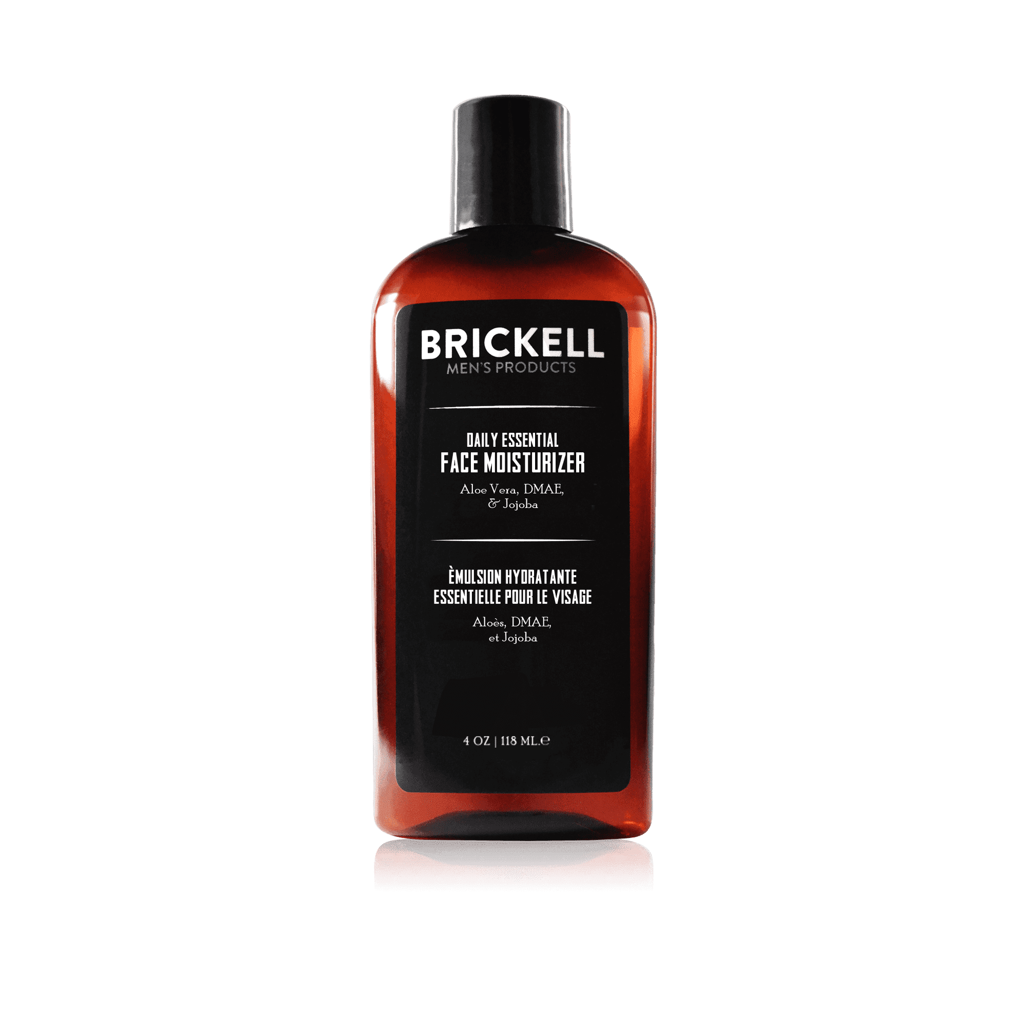 Brickell Men's Daily Essential Face Moisturizer for Men, Fast-Absorbing Face Lotion with Niacinamide, Green Tea, and Hyaluronic Acid, 4 Ounce, Scented