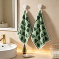 thumbnail image 5 of Christmas Tree Pattern Hand Towels Set Of 2 Soft Absorbent Kitchen Bathroom Dish Towels For Holiday Home Decoration, 5 of 6