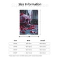 thumbnail image 4 of Throw Blanket for Couch Sofa and Bed, Gothic Red Skull Cemetery Super Soft Plush Throw Blanket, Fuzzy Cuteness Comfy Warm Washable Flannel Blanket & Throws for All Season, 4 of 5