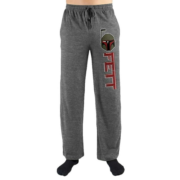 Star Wars Boba Fett Mask Print Men's Sleepwear Sleep Pajama Pants Medium