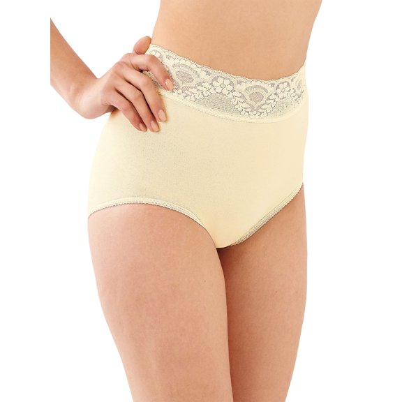 Bali Lacy Skimp Skamp Brief Panty Moonlight 6 Women's