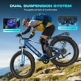 thumbnail image 6 of Gocio Electric Bike for Adults, 26"x4.0" Fat Tire Mountain Ebike, 1000W Peak Motor, 48V 15Ah Battery, 28 Mph, 7-Speed Off-Road , UL2849, 6 of 14