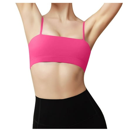 HAiming Women s Sports Bras Push up Yoga Tank Top Seamless No Underwire Bra with Removable Pad Everyday Underwear
