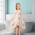 thumbnail image 6 of Princess with Unicorn Pattern Hooded Bath Towel，50"x30" for Ages 3 To 12 Kids, Quick Dry Lightweight Soft Microfiber Hood Beach Towel Cover Up for Kids, 6 of 7