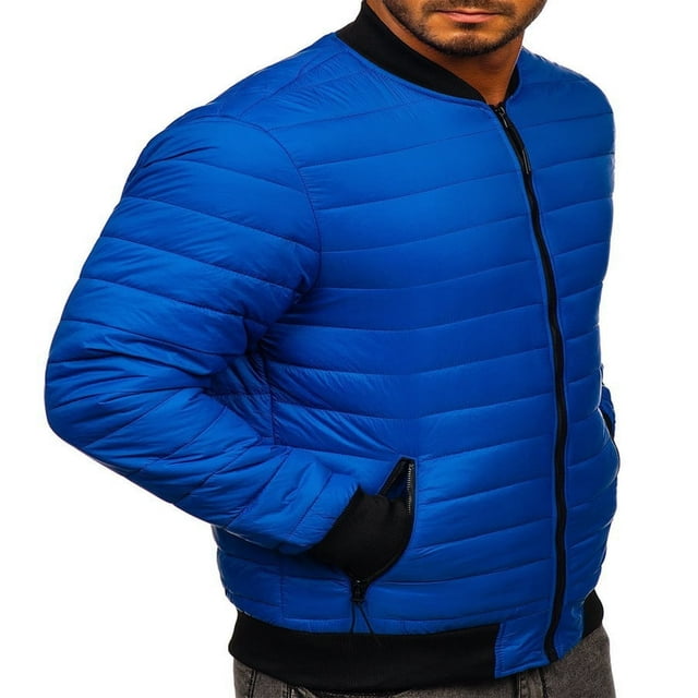 POINTERTECK Men‘s Down Jacket Packable Water Resistant Puffer Jacket Lightweight Short Full-Zip Down Coat Red XXL
