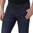 thumbnail image 3 of IZOD Men's Comfort Stretch Straight Fit Jeans (42W x 29L, Dark Harlow), 3 of 5