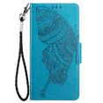 thumbnail image 3 of for Galaxy A14 5G Wallet Case, [Butterfly Embossed] PU Leather Wallet Case Flip Protective Phone Cover with Card Slots and Kickstand for Samsung Galaxy A14 5G 6.6 - Inch,Blue, 3 of 9