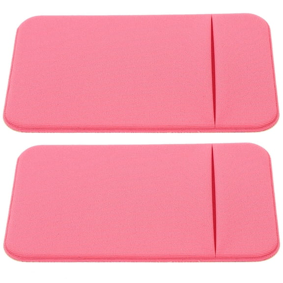Nicehomfit 2Pcs Pink Adhesive Phone Card Holder Stick on Wallet Non Slip Secure Cards Pocket