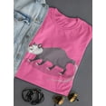 thumbnail image 3 of Cute Walking Opossum Shaped T-Shirt Women -Image by Shutterstock, Female Medium, 3 of 4