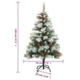 thumbnail image 2 of vidaXL Artificial Hinged Christmas Tree with Cones and Berries 47.2", 2 of 8