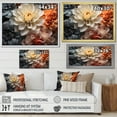 thumbnail image 4 of Designart "White Peach modern Still Lifes" Abstract Still Lifes Floater Framed Wall Art Print, 4 of 7