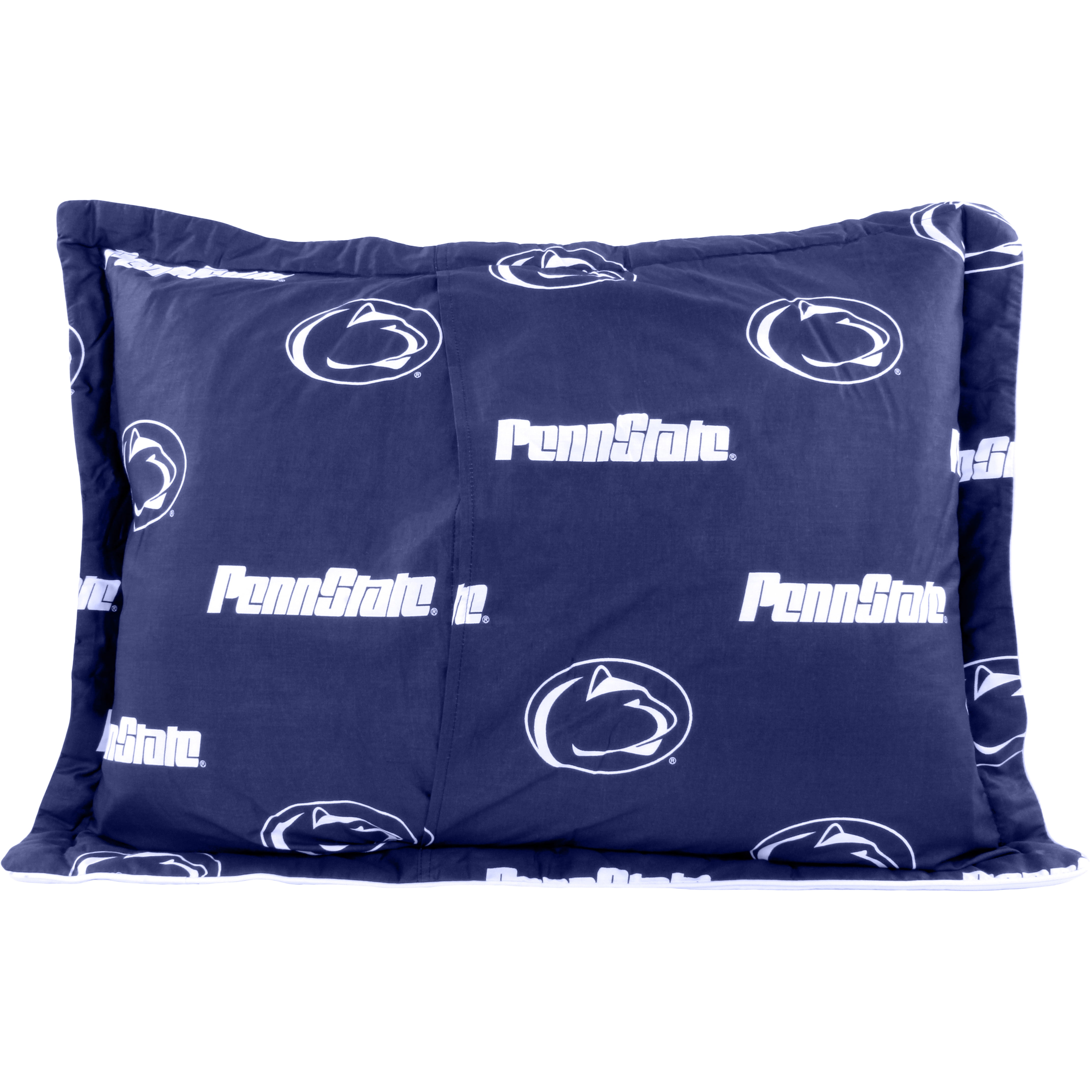 Penn State Nittany Lions 3 Pc Reversible Cotton Comforter Set, 1 Comforter, 2 Shams, King