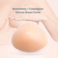 thumbnail image 2 of 1 par de silicona forma de pecho triángulo mastectomía prótesis sujetador almohadilla potenciador, 2 of 5