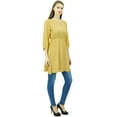 thumbnail image 6 of Phagun Women Tunic Top Short Kurti Elastic Waist Indian Ethnic Blouse, 6 of 7