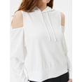thumbnail image 5 of Cut Out Detail Sport Hoodie Slim Fit Long Sleeve, 5 of 6