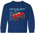 thumbnail image 3 of Inktastic Merry Christmas- Santa Drives a Monster Truck Long Sleeve Youth T-Shirt, 3 of 5