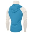thumbnail image 4 of Sun Protection Shirts for Men Color Block UV UPF 50+ Hooded Fishing Shirt Summer Hiking Rash Guards with Face Cover, 4 of 4