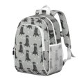 thumbnail image 2 of Black Labrador Backpack for School,Cute School Bag,Schoolbag with Adjustable Shoulder Straps & Padded Back,15"x11.42"x5.5", 2 of 5