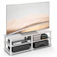 thumbnail image 2 of Furinno TURN-N-TUBE 3-Tier Entertainment Center for TVs up to 55" White, 2 of 6