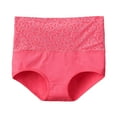 thumbnail image 2 of Womens Underwear Brief Panties Women'S Solid Color Cotton Underwear High Waisted Underwear Watermelon Red Xl, 2 of 3