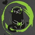 thumbnail image 2 of CafePress - Gamer Cat Maternity T Shirt - Maternity Dark T-Shirt, 2 of 3