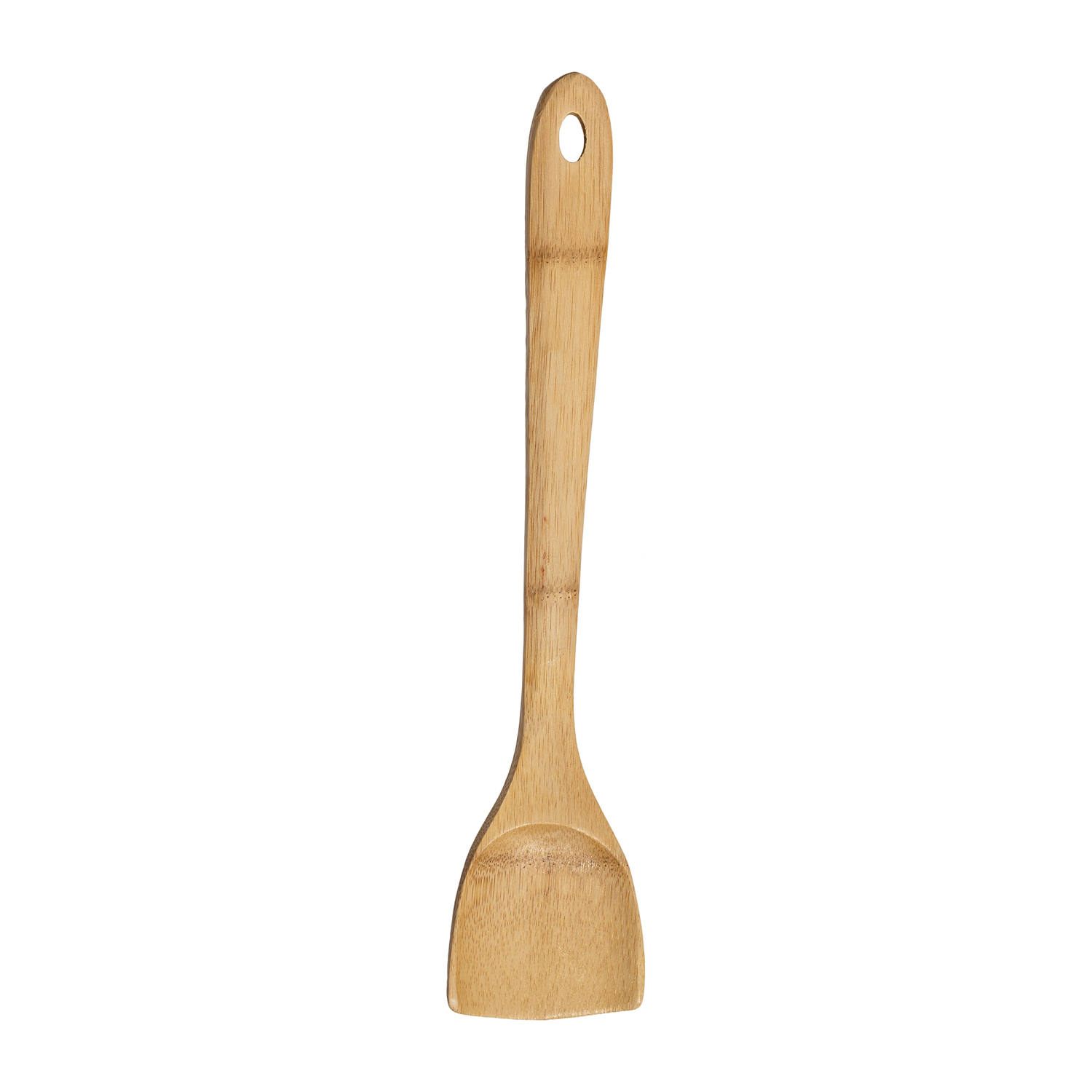 Chef Craft Bamboo Contoured Stir Fry Spatula – Wok Tool, Brown, Natural Bamboo