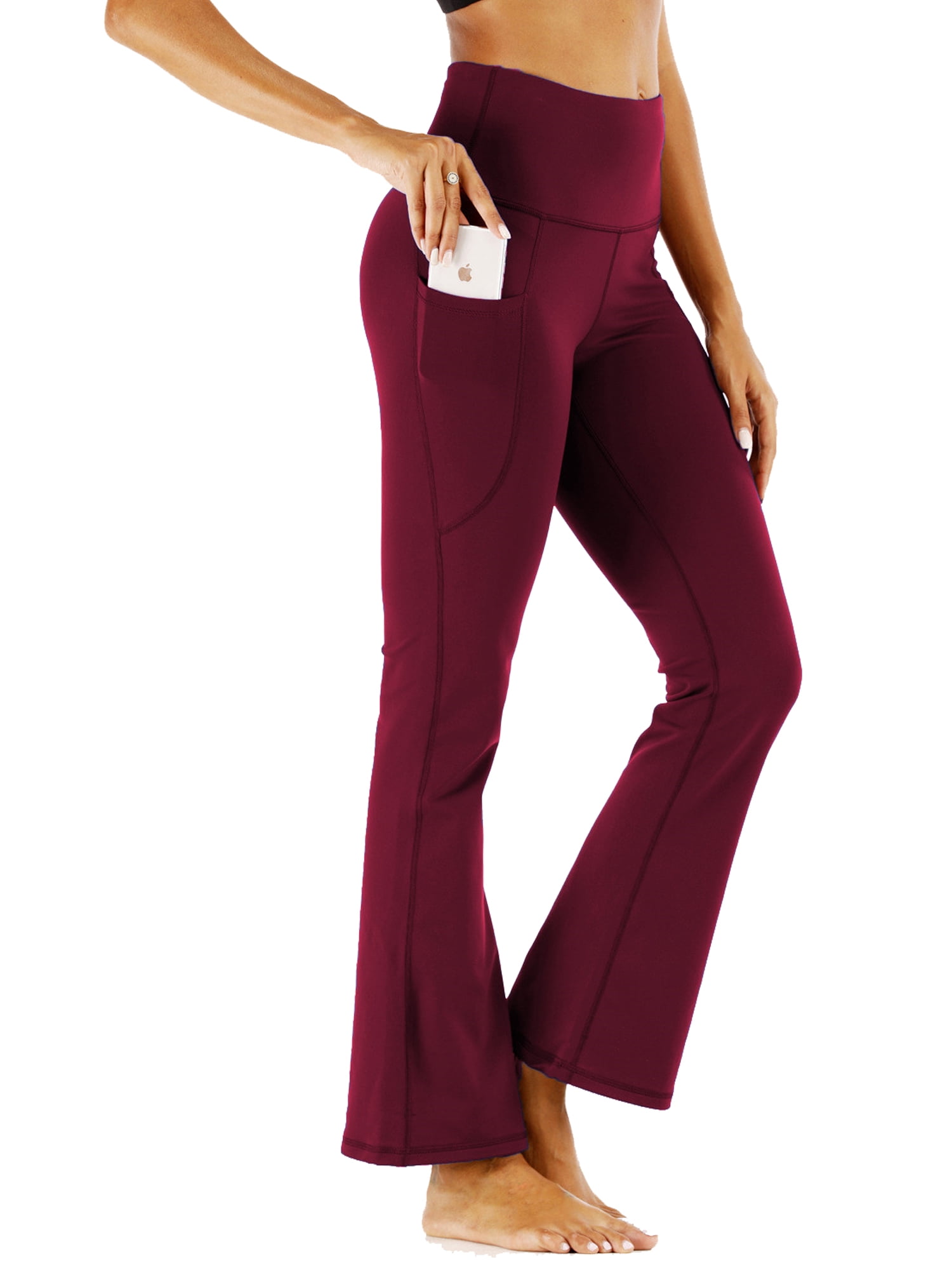High-Waisted Bootcut Yoga Pants with 