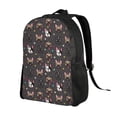 thumbnail image 2 of Disketp French Bulldogs Mochila Unisex de Apertura Lateral Completa, Mochila para Laptop para Escuela, Trabajo y Viajes, 2 of 8