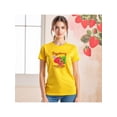 thumbnail image 1 of Playera Blusa De Frambuesa Raspberry Sweet & Tasty – Dulce Estilo que Te Hace Brillar Color Amarillo Talla Grande Marca Emil SaEs, 1 of 4