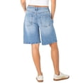 thumbnail image 5 of Celebrity Pink Women's and Women's Plus Relaxed Denim Jorts, Sizes XS-4X, 5 of 7