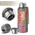 thumbnail image 2 of 20 Oz Pioneer Flower Coffee Tumbler Double Wall Insulated Stainless Steel Water Bottle | Metal Reusable Thermoses Flask with Cup Cap | Leak & Sweat Proof with Anti-Dust Lid, 2 of 7