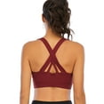 thumbnail image 6 of FANNYC Seamless Backless Sports Bra Wirefree Yoga Criss Cross Bra with Removable Pads Yoga Gym Activity Everyday Wear for Women, 6 of 6