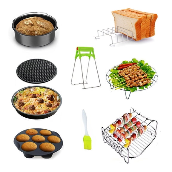 Fit All Type Air Fryer Kits 9PCS Mini Tools for DIY Cookies 3.2QT - 6.8QT