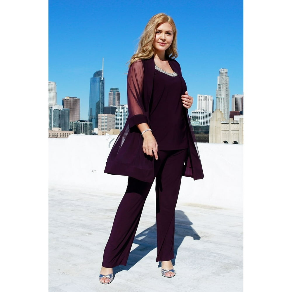 R&M Richards R&M Richards Plus Size Formal Pants Suit