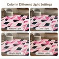 thumbnail image 7 of ODIKA Pink Contemporary Geometric Mosaic Interlocking Maze Abstract Non-Slip Chair-Friendly Floor for Dining Room, Under Table, Office, 7 of 7