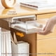 thumbnail image 5 of Caja de Almacenamiento para Cajón Bajo Escritorio | Montaje Oculto | Cajón de Plástico Blanco | Organizador de Escritorio que Ahorra Espacio | Adhesivo Acrílico para Pegar | 7.87x6.69x2.83in, 5 of 9