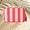 Red#162, variant on Cadorn Striped Canvas Clutch Bag for Women Portable Tassel Design Fashionable Cosmetic Organizer for Travel Beach Casual Outings and Daily Use