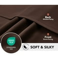 thumbnail image 3 of Deconovo Thermal Insulated Blackout Curtains Set of 2 Panels, Grommet Energy Efficient Window Curtains, Chocolate, 38" x 63", 3 of 10