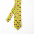 thumbnail image 2 of Men's Tie, Modern Pop Art Chili, 3.7", Yellow Green Magenta, by Ambesonne, 2 of 4