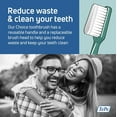 thumbnail image 2 of YWC-Choice Soft Dental Toothbrush for Teeth Cleaning With 3 Replaceable Heads, Green, 2 of 4