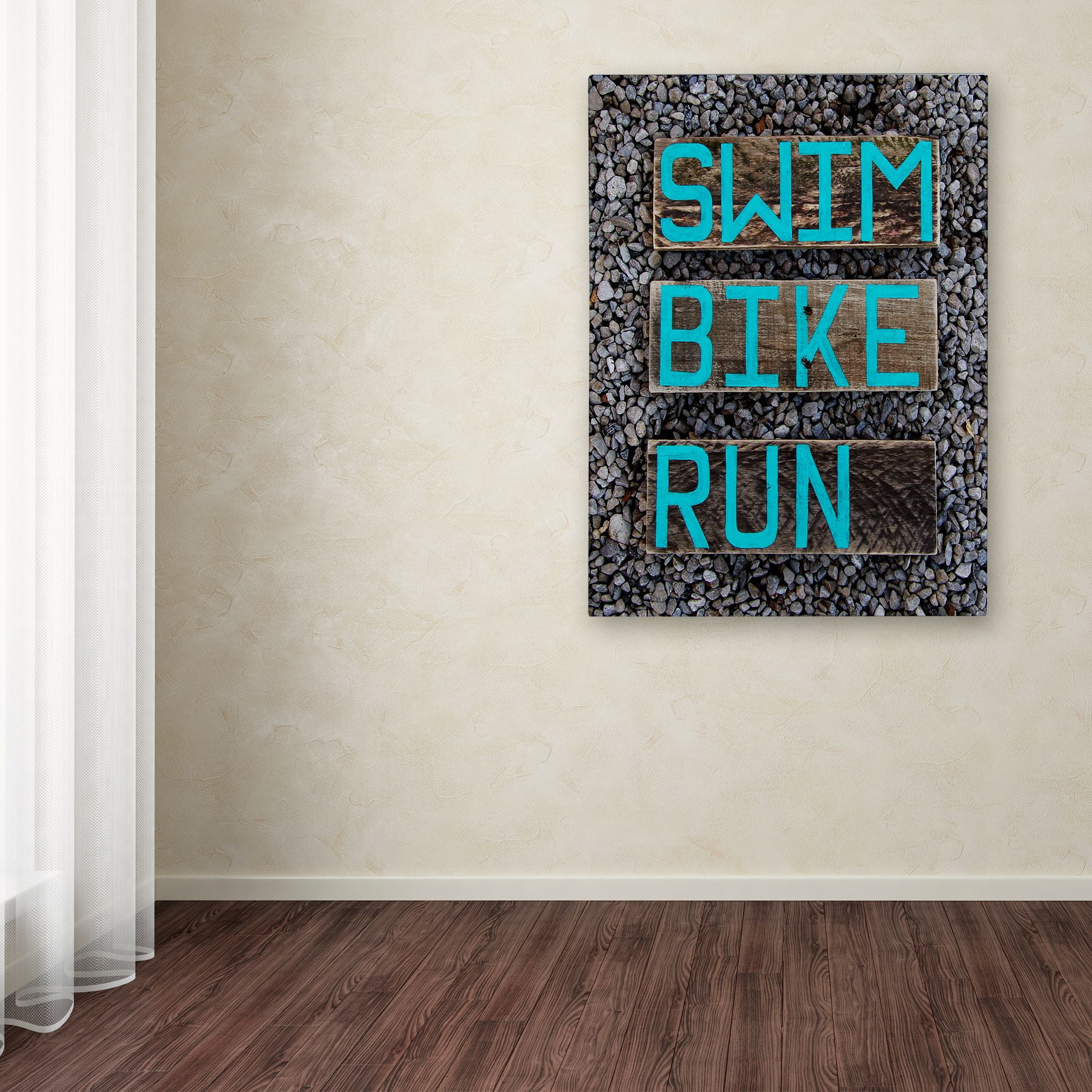 Trademark Fine Art 'The Triathlete' Canvas Art by Nicole Dietz