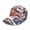 250 Year American Anniversary, variant on Star Rose Print Unisex Trucker Hat, Adjustable Backstrap Sun Cap for Hiking & Travel