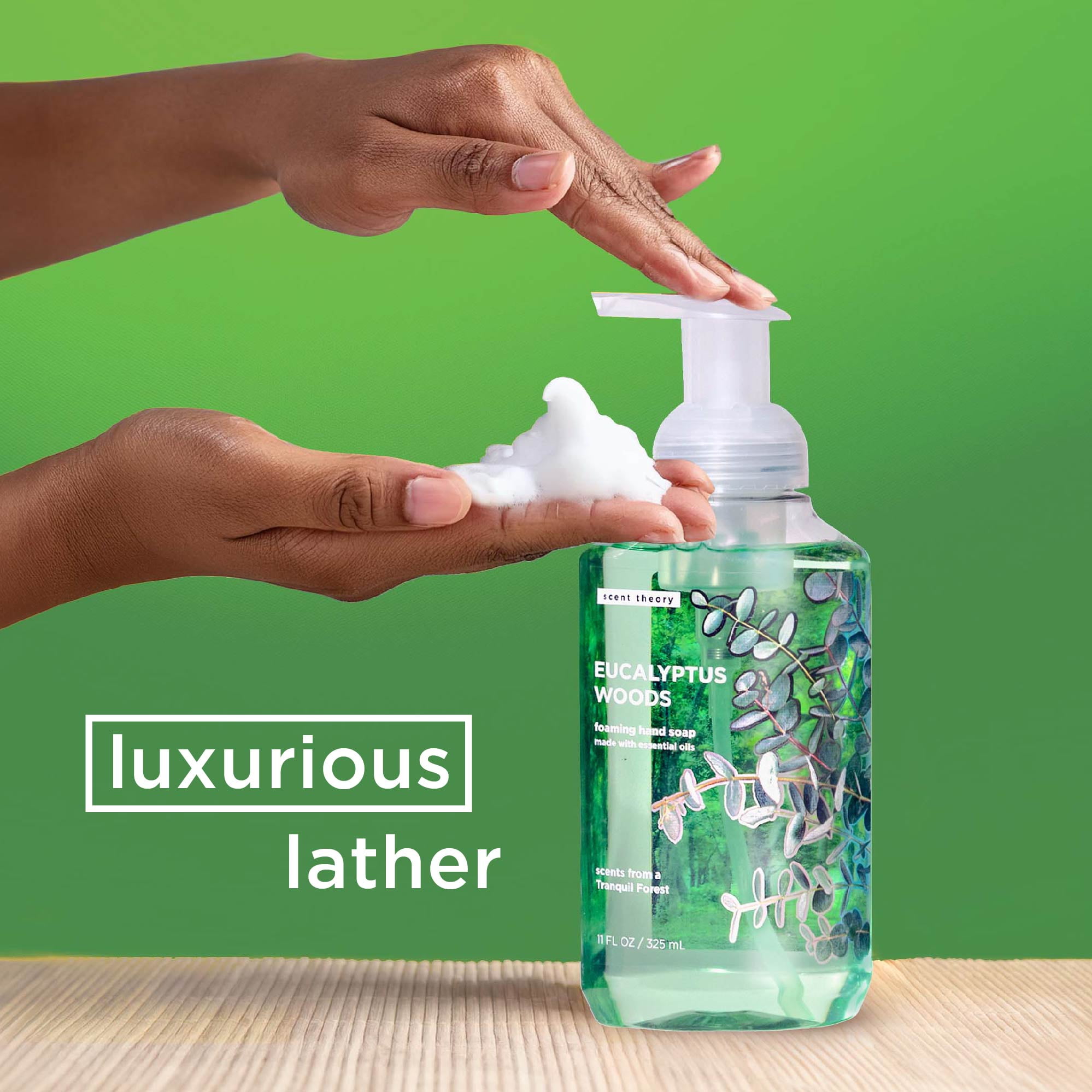(2 pack) Scent Theory Foaming Hand Soap, Eucalyptus Woods, 11 fl oz