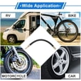 thumbnail image 2 of 1 Juego de Extensión de Válvula de Neumático de Cobre de 180 Grados con Extensión de Vástago de Válvula de Neumático Flexible de 250 mm para Coche, Motocicleta, RV, Camión, Bicicleta, 2 of 6