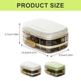 thumbnail image 5 of Travel Friendly 10 Slot Medicine Box Pills Storage Case For Daily Care Needs, 5 of 8