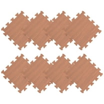 Soimiss 12Pcs Floor Tiles Interlocking Wood Grain Mats