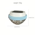 thumbnail image 3 of Solar Powered Floating LED Light for Pool | Waterproof Floating Pond Lamp | ABS+PS Material | Color-Changing | Rechargeable Outdoor Courtyard Decor | 1 Pack | 4.2" Diameter, 3 of 7