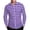 Purple, variant on PIWHJQK Men Long Sleeve Button Down Shirts Men Solid Zipper Fashion Long Sleeve Textured Casual Top Casual Shirts