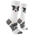 thumbnail image 3 of Cool Socks Border Collie Fun Print Novelty Crew Socks for Women, Size 5-10, 3 of 6