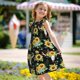 thumbnail image 5 of Fotbe Sunflower Skull Boho Vestido de Dormir para Niñas de 3 a 10 Años, Mangas Cortas, Estilo Princesa, Pijama Camisón con Mangas Voladas-Small, 5 of 6